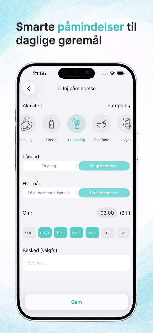 Smarte påmindelser om måltider og medicin