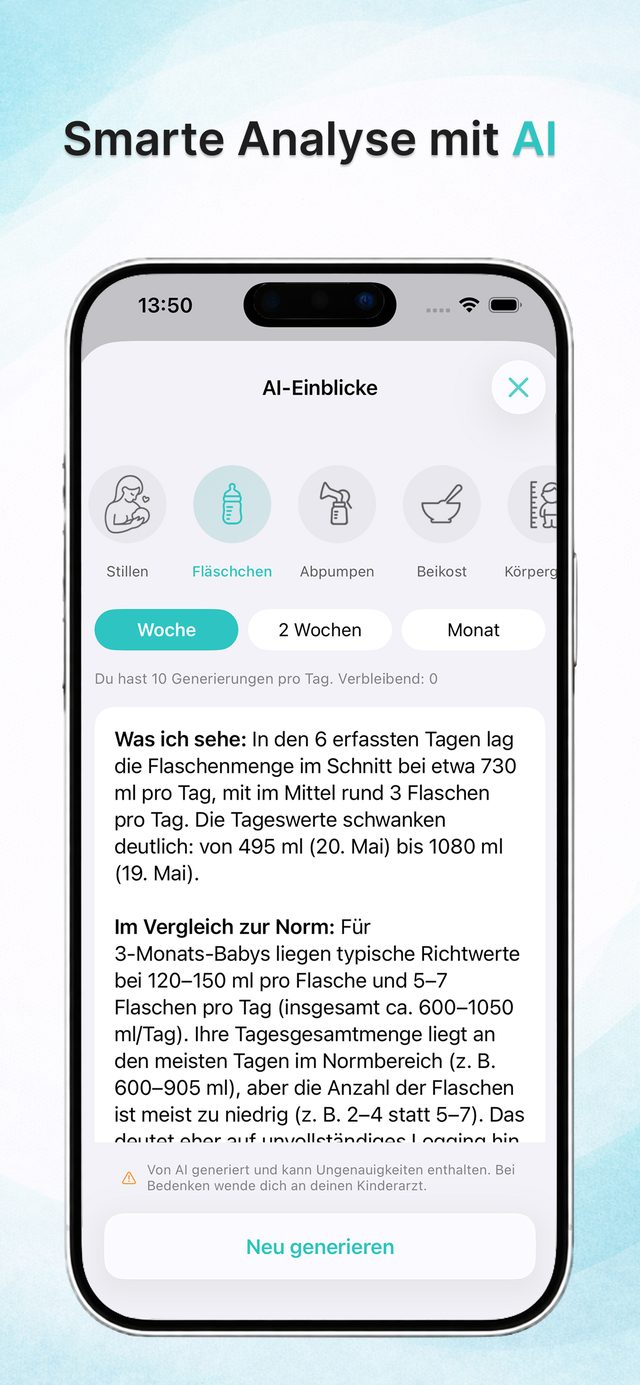 KI-Einblicke aus deinen Baby-Einträgen