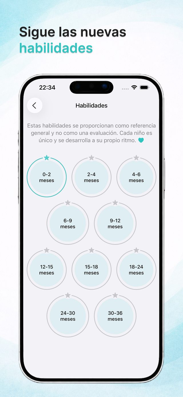 Habilidades del bebé por meses