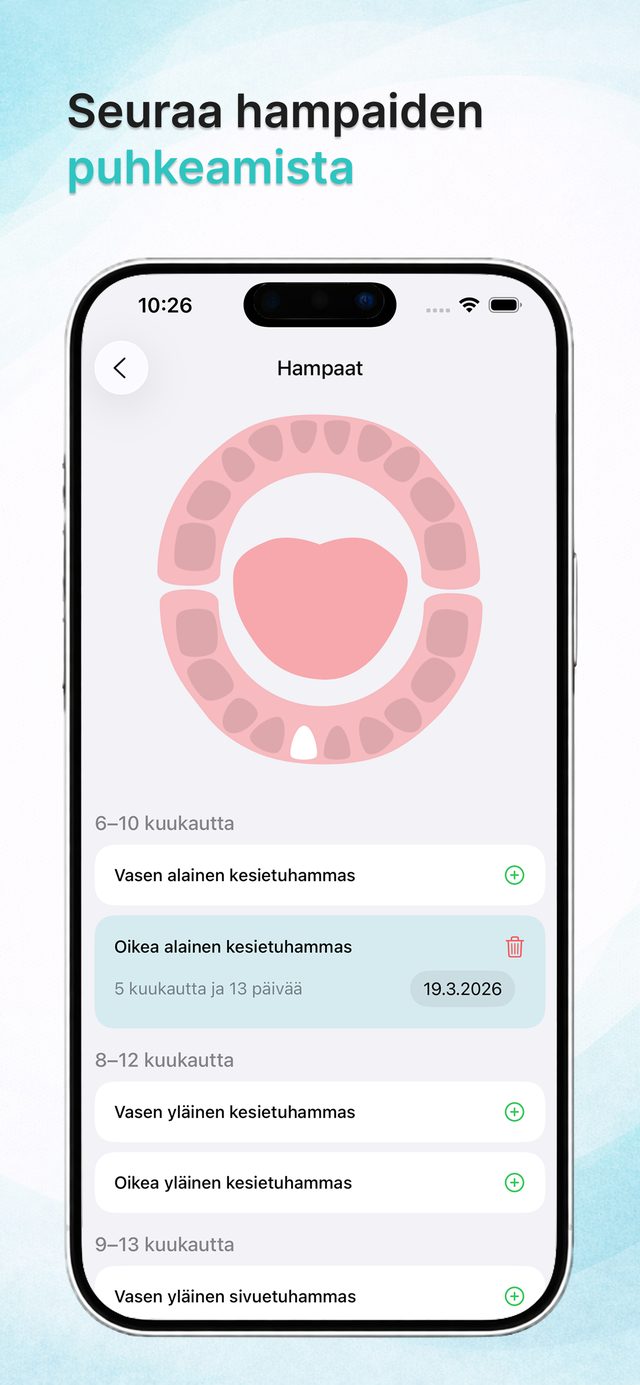 Vuorovaikutteinen hammaskartta