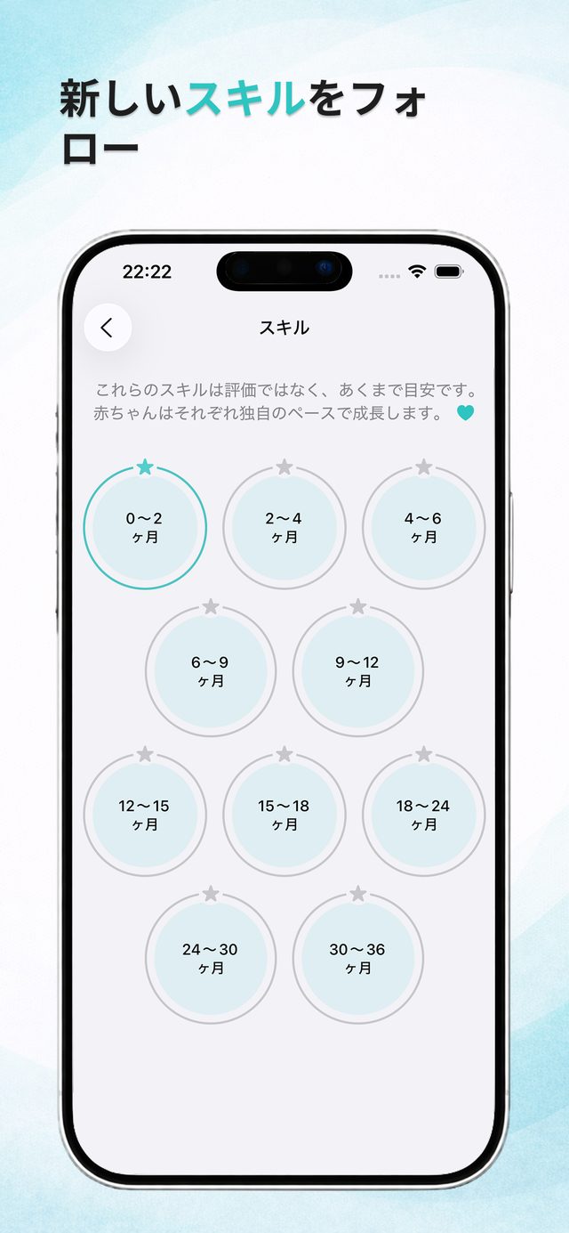 月齢別の赤ちゃんのスキル