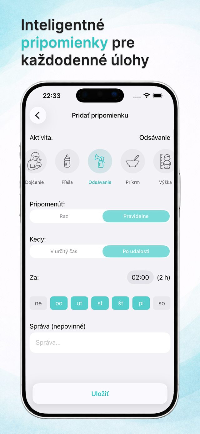 Chytré pripomenutia kŕmenia a liekov