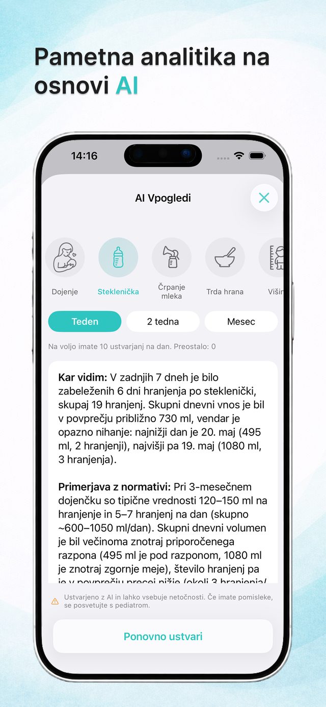 Vpogledi z UI iz vaših vnosov