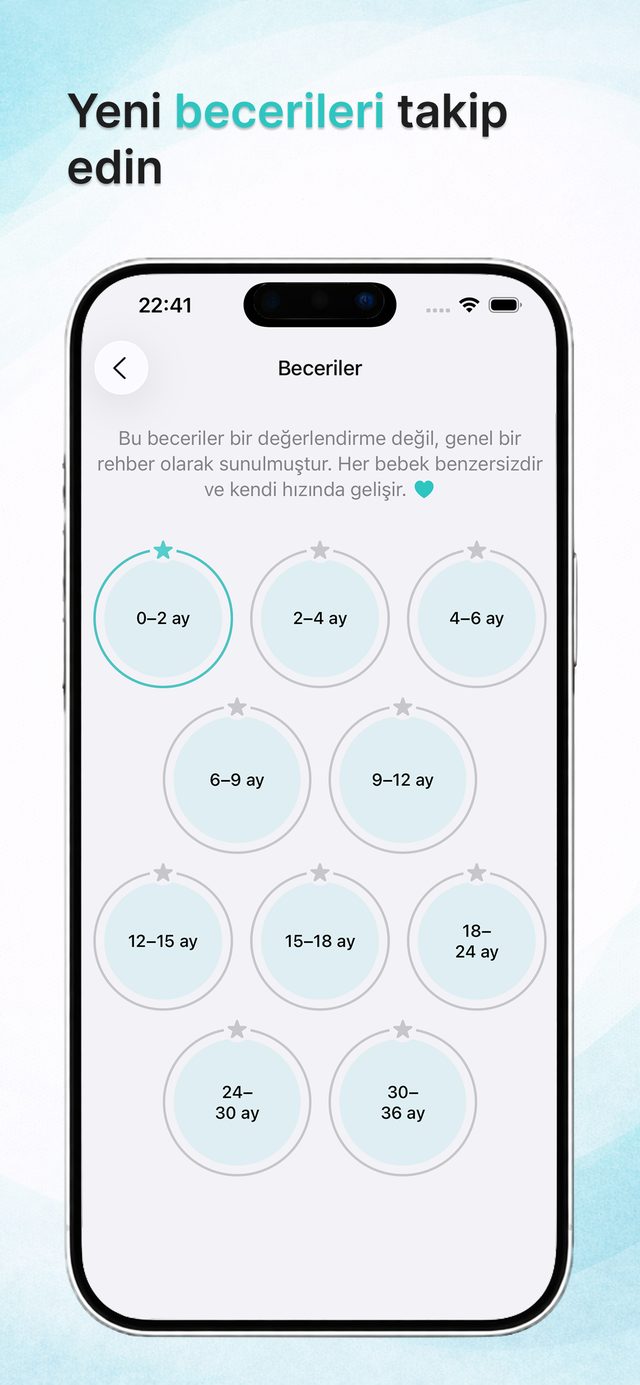Aylara göre bebek becerileri